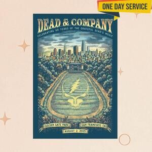 Dead And Company Aug 2 2025 Golden Gate Park San Francisco Ca Poster